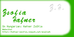 zsofia hafner business card