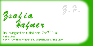 zsofia hafner business card